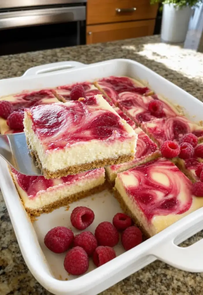 lemon raspberry cheesecake bars