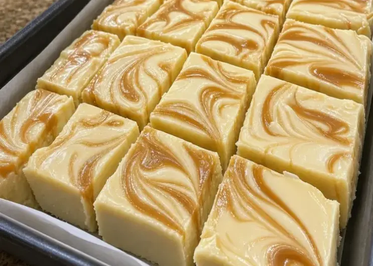 white chocolate caramel fudge