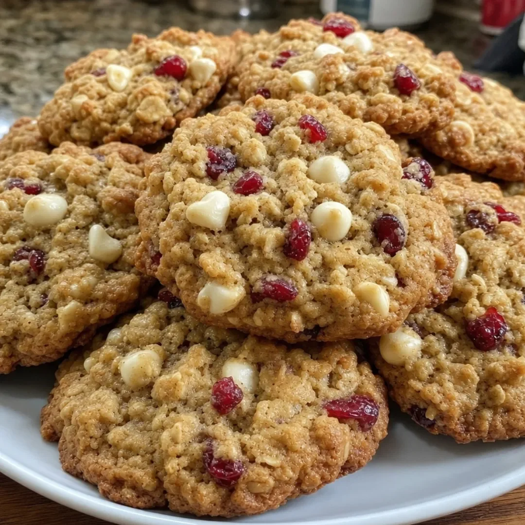 White Chocolate Cranberry Oatmeal Cookies - white-chocolate-cranberry-oatmeal-cookies-soft-che-3