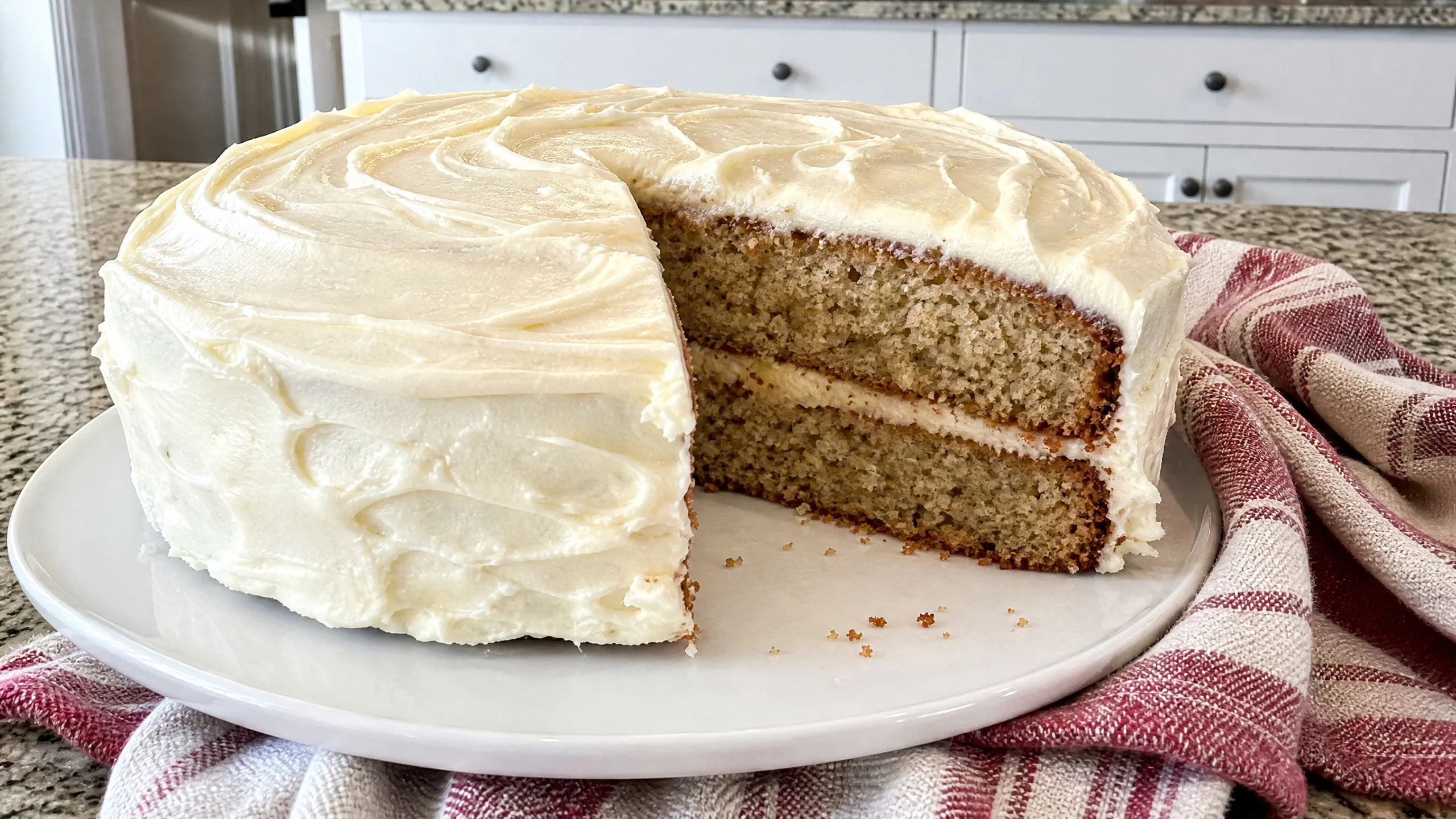 Banana Cake with Buttercream Frosting