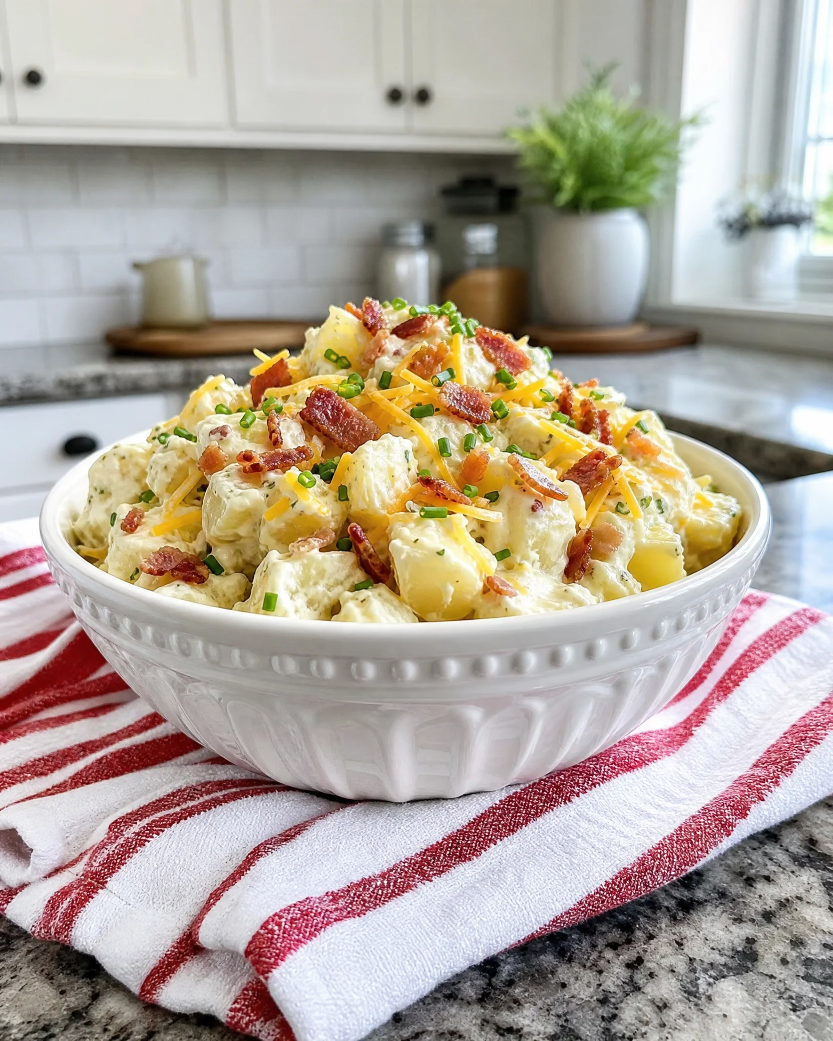Finished Bacon Ranch Potato Salad